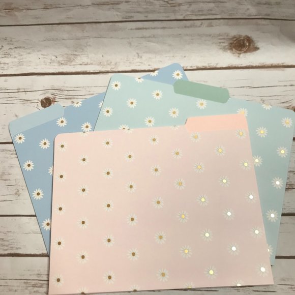 Blue Daisy Notebook Planner File Folder Bundle - Picture 7 of 7